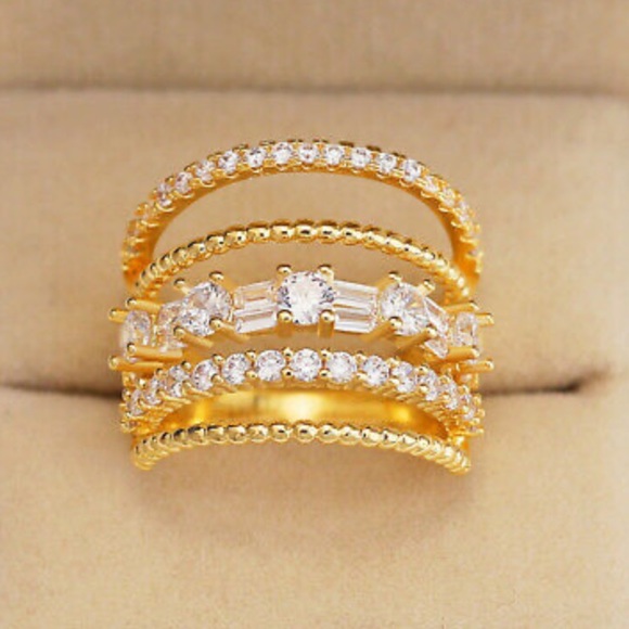 NEW 14k yellow gold plated Ring - Picture 3 of 4